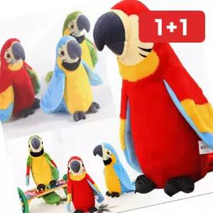 앵무새인형 따라쟁이 말하는 앵무새 인형 노래 피규어 동물인형 (1+1)