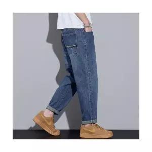 엘럽 남성용 배기핏 청바지 사계절 배기 스트리트 패션 빈티지 대디핏 박템1