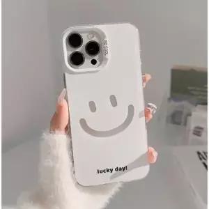 글리밍유 17 범퍼케이스 귀여운케이스 16케이스 실리콘케이스 화이트스마일