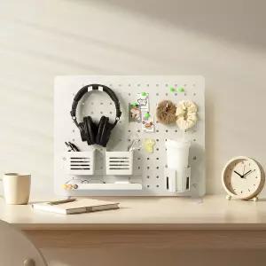 가제트 책상 스탠드형 타공판 페그보드 GPB1000 무타공 벽선반 타공판 인테리어 수납 정리함