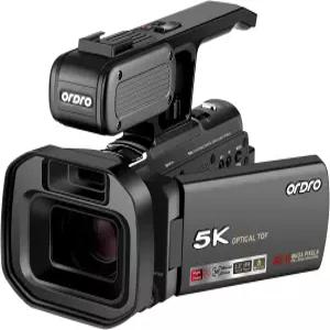ORDRO XV80 비디오 카메라 캠코더 5K 48MP UHD 1080P 60fps 12배 광학 줌(유튜브용) IR 나이트 비전 40배