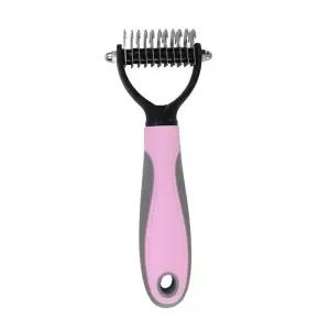 핑크 소형 강아지 고양이 대형견 빗 털 손질 갈이털관리 정리 죽은브러쉬 죽은제거 갈이 갈이러시 애빗 털