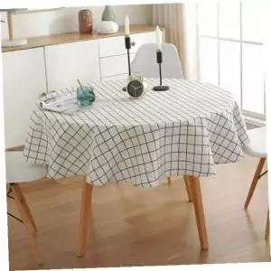 테이블보 모던키친 원형 식탁보(120cm) 린넨 테이블커버