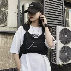 ( )조끼가방 앞으로매는가방 와일드 스포츠 체스트백 블랙