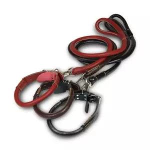 애구애구 중형견 대형 가죽 목줄반려 애용 강아지 산책 애산책 애목 애완