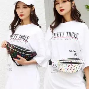 나들이가방 중년여성 여행가방 나비홀로그램 힙색