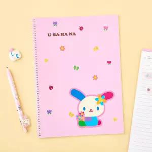 우사하나 유선 스프링노트-5EA 학생 선물 줄노트 공책 선물용 단체 판촉물 공부 학습정리