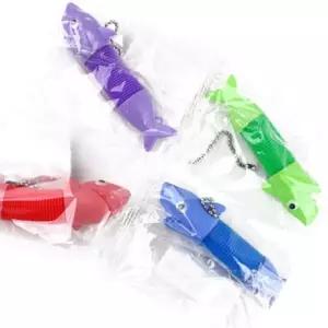 팝튜브 키링 상어 친구 악어 늘어나는 재미난 장식 (12개세트)