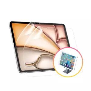 아이패드 프로12.9 5세대 강화 무지문 보호필름 2매+메탈 모바일 거치대액정 악세사리 태블릿