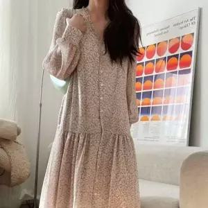 봄 셔링 긴팔 원피스 롱 결혼식하객룩 하객원피스 여성 아이보리 ...