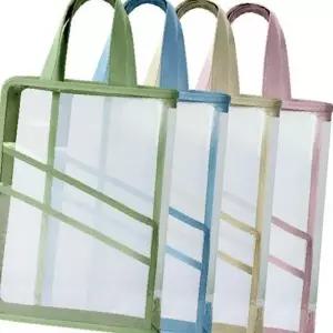 초등 a 파일 다용도 책가방 투명 4가방 보조 A4 손잡이 가방 학생 학원 초등학생