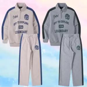 [대구백화점] [지프키즈]배색 테이프 반넥 맨투맨 셋업(KR1TSU818/KR1TPU918)