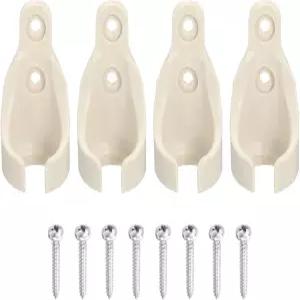 uxcell 4Pcs 번지 볼 리시버 브래킷 실내/외 롤러 선쉐이드 타이 다운을 위한 범용 블라인드 코드 교체