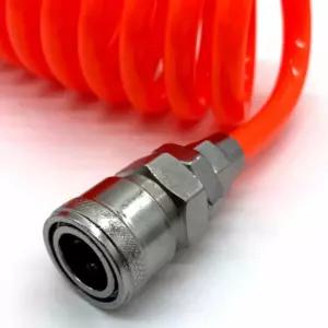 우레탄 코일 에어호스 8mm 공업용 콤프긴호스 공압 공기 피팅 튜브 업용 부품 고압 레샤 커플러 카플러 건