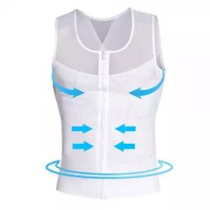 남성 보정속옷 지퍼형 히든핏 바디라인 압박 나시남자보정 용속옷 런닝 뱃살 쉐이퍼