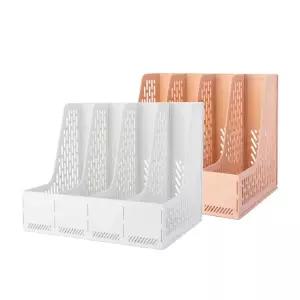 데스크 책꽂이 파일 수납서류정리함 정리대 용품 미니 3단 3칸 책상 정리 오거나이저 서류함 보관 화일