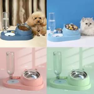 올인원 급식 수기세트 경추보호 강아지 고양이경？D식기 반려동물용품 밥그릇 식기 강아지기 고양이기