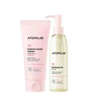메온셀 아토팜 스트레치 마크 크림 150ml+마시지 오일 120ml 임산부 튼살크림