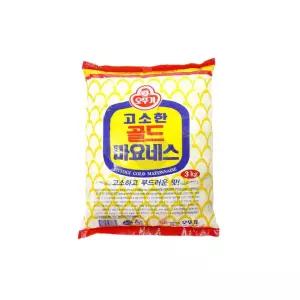 오뚜기 골드 마요네즈 파우치 3Kg 대용량 식당 치대 업소용