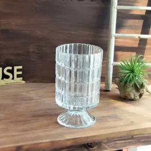 유리화분 화병 수반 크리스탈 실린더콤포트 10x17cm디자인 꽃병 원예용품 홈가드닝 미니 인테리어
