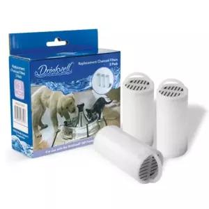 펫세이프 드링크웰360 교체용 숯필터 3p동물급수기 용기 정수기 애완