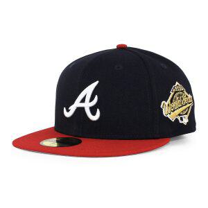 [병행 수입품] Sz 8 59FIFTY MLB 1995 WORLD SERIES GAME FITTED CAP ATLANTA BRAVES 5950 SIDE PATCH