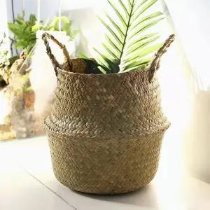 자연가든 해초 화분바구니장식용 인테리어 받침 커버 바스켓