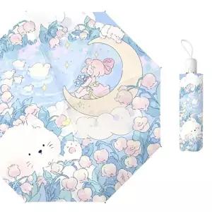 우산 굿즈 예쁜 겸 방수 자동 양산 양 3단-WFIZC3D