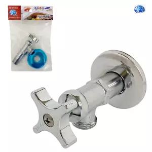 물아낌 관붙이 앵글밸브(일체형 0899)조절 세면대부속 부속품 세면대배 배수교체 세면기 배수 스텐 트랩