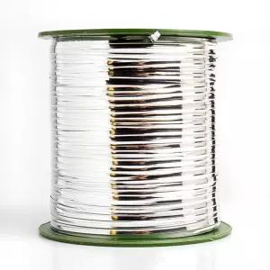 리본공예끈 빵끈 철사심 금은색 230M 과자끈 전선끈