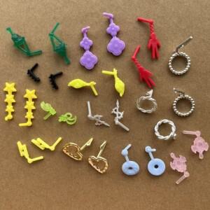 호환상품 다양한 모양의 귀걸이 인형 장식품 1/6 별 하트 꽃 쿠키 랜턴 디자인 귀여운 DIY 액세서리