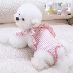 키밍 강아지 생리팬티 암컷 기저귀 애견용품 위생속옷 대형 생리대 반려동물 생리 2컬러 패드 리필 중형 꽃