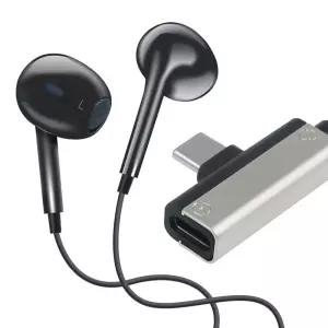 타입C 스마트폰 유선 이어 1.2m 동시충전 볼륨조절 음악재생 리모컨 이어셋 인이어 커널형 오픈형 고음질 H