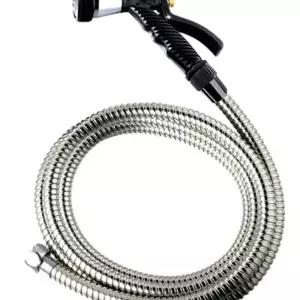 베란다용 스텐 호스 세트 5M세차물 분사건 분무기 작업용 분사기 정원 원예용