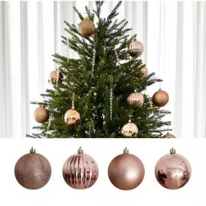 (이거찜) 필리그리 오너먼트 크리스마스 트리 장식볼 믹스 세트 24P 트리볼 캔디스윙볼 데코 레드그린골드