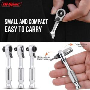 하이-스펙 72T 미니 소형 라쳇 렌치 이중 헤드 핸들 소켓 세트 소형 플라이 토크 스패너 가정 및 자전거용