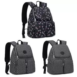 여자캐주얼백팩 꽃무늬 백팩 기저귀 가방 작은 천백천 천백 천배낭 어머니백 가벼운 가벼운백 나들이 엄마