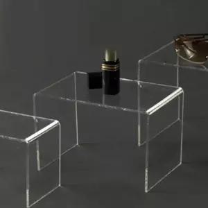 아크릴 상품진열대 ㄷ자 받침대 110 중형소품 전시대 거치대 스탠드 작품 매장디스플레이 엽서 액자 책상정