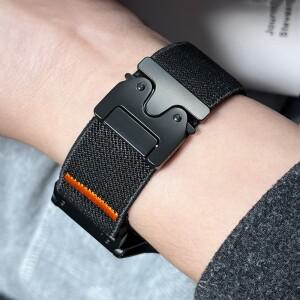 엘라스틱 스트랩 코레아 구글 픽셀 워치 4 3 45mm 스포츠 낙하산 나일론 팔찌 2 1 밴드용