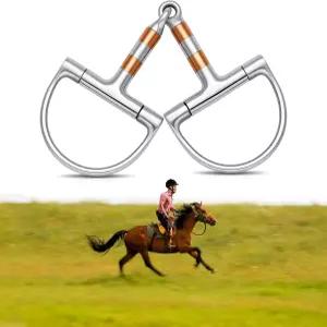 훈련 서양 및 영어 라이딩을 위한 오토링 스테인리스 스틸 링 스내플 비트 구리 롤러가 있는 부드러운 말