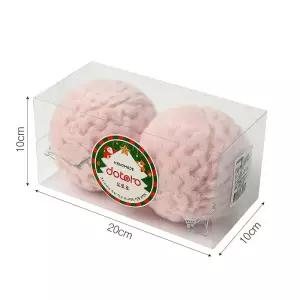패브릭 장식볼 보들폼폼이 2개 10cm 포근한 소품오너먼트 트리볼 크리스마스 성탄절 꾸미기
