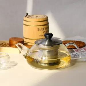 스위티 꿀단지 포트 550ml WST8027팟 내열유리주전자 잎차거름망 차망 선물 녹차