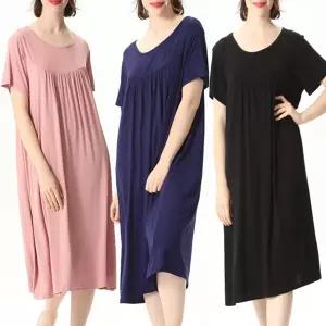 [보리보리/마미누리]마미누리 임산부 홈웨어 원피스 반팔 신축성 좋은 여성 임부복