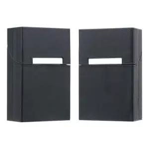 고급 가죽 휴대용 담배 케이스 20대 수납 가능여성선물 용정리 사각형함 차량용 디자인 실용적인 소품함 여