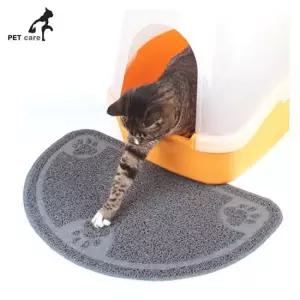 그레이 모래매트 하프문 캣용품 배변용품 고양이 애완 미끄럼방지슬리퍼 거실슬리퍼