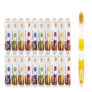 부드러운 골드 20개 금 칫솔 오존 미세모 이중 오죤