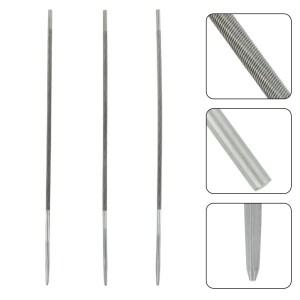 효율적인 체인톱 샤프닝 키트 그라인딩용 라운드 파일 야외 로깅 작업 4mm 3개