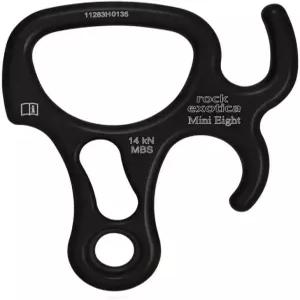 록 엑소티카 데센더 - 래플링 및 로프 컨트롤을 위한 측면 귀가 있는 경량 알루미늄 그림 8 미국산