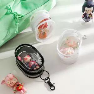 투명 미니 키링 소품 파우치 케이블 충전기 수납 실리콘파우치 실리콘