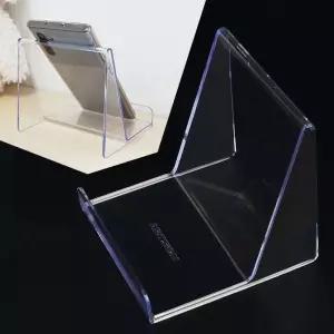아크릴진열대 투명 경사 스탠드 제품 2P 대형 소품 책대 디피용 경사형